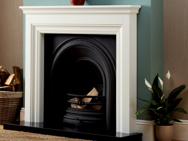 The Emmerdale White Wooden Surround