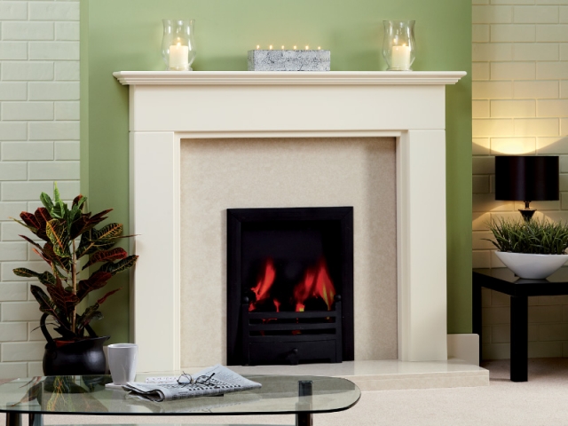 The Aysgarth White Wooden Surround