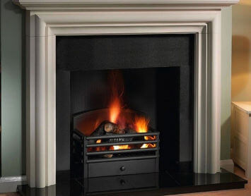 fireplace - Gallery Modena Surround in Limestone