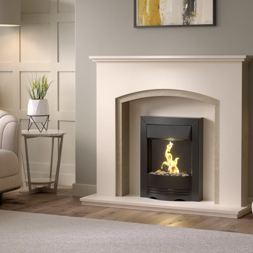 Findley house clara stone fireplace